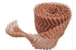China 0.23mm 99.9% Copper Knitted Mesh Roll For Distillation Column Packing supplier