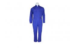 China 320GSM Twill 3/1 Blue Welding Work Coverall Fire Retardant Anti Static supplier