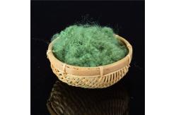 China Full Dull Makeit Jade Green Dope Dyed Fiber For Clothing Industry supplier