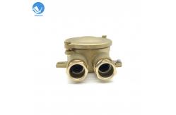 China 16A Marine Plug Socket Brass Waterproof Junction Box Grounding Device supplier