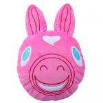 Adorable Fuzz Plush Toy Pillow Rose Red Color Bunny Shape Non Toxic Material for sale