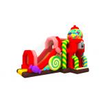 0.55mm PVC Tarpaulin Inflatable Bouncy House With Slide Candy Inflatable Combo for sale