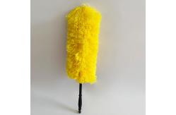 China Durable Flexible Telescoping Handle Soft Scalable Microfiber Cleaning Cleaner Handle Feather Static Duster supplier