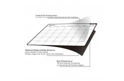 China Magnetic Dry Erase Monthly Fridge Calendar White Black For Refrigerator supplier