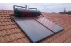 China Integrated Pressurized Solar Water Heater Blue Titanium Coating Flat Plate Solar Collector supplier