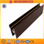 Wood Grain Powder Coating Aluminium Profiles Fire Prevention Customize Length for sale