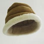 Fashion Ladies Merino Shearling Sheepskin Lamb fur bucket hat