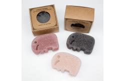 China No Preservatives Konnyaku Face Sponge Charcoal Bath Sponge Customized supplier