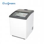 Ice Cream Display Deep Freezer Refrigerator With LED Light And Stainless Steel Inside for sale