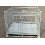 Practical Wire Mesh Pallet Cage Stackable Steel Stillages For Logistics for sale