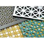 Powder Coated Perforated Stainless Steel Mesh Sheet With Variable Hole Diameter for sale