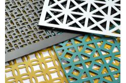 China Powder Coated Perforated Stainless Steel Mesh Sheet With Variable Hole Diameter supplier