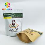 Zip Lock Food Grade Plastic Resealable Pouches Stand Up Custom Logo for sale