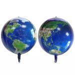Wholesal 22 Inch Advertisement 4D Round Blue Planet Earth Helium Foil Balloons for sale