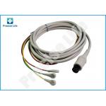 China Nihon Kohden BJ-753P ECG Patient Cable 6 leads One Piece ECG Cable With Snap for sale