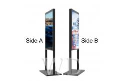 China Floor Stand Adjustable Length 2500cd/M² Advertising Kiosk Display Dual Screens supplier