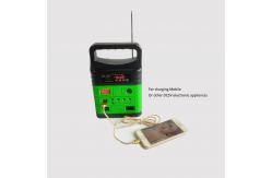 China 5meter Cable Solar Energy Systems Home Mini 7500mah With Radio LED Light supplier