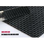 Stainless Steel Security Fly Screen Mesh For Windows Black Color for sale