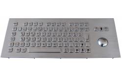 China Terminal Kiosk Stainless Steel Keyboard Vandal Proof Black Metal Keyboard supplier