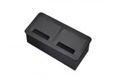 China Rectangle Desk Power Outlet Aluminum Brush Convenient Installation supplier