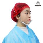 Detectable SPP Elastic Disposable Head Cap Bouffant Head Covers With Metal Strip for sale