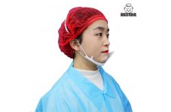 China Detectable SPP Elastic Disposable Head Cap Bouffant Head Covers With Metal Strip supplier