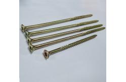 China Yellow Zinc Torx Drive Chipboard Screw Double Countersunk Head Chipboard Screw supplier