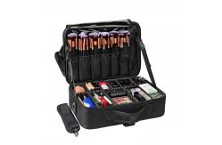 China Multifunction Polyester Makeup Brush Organizer With Adjustable Dividers supplier