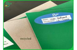 China 1mm To 3mm Recycled Green surface with Grey back Cardboard For Packing supplier