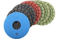 China 5 Diamond Floor Pads 5.0mm Wet Polishing Pads Set supplier