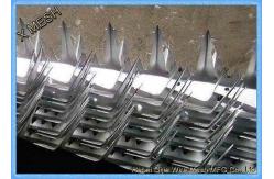 China Anti Climb Wall Spikes Security / Burglar Proof Fence Spikes Easy To Install supplier