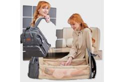 China OEM ODM Nursing Mother Bag Diaper Bag Foldable Crib With USB supplier