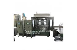 China Two Side Explosion Proof Sticker Labelling Machine 80 Bottles/Minute supplier