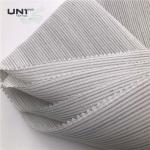 100% Polyester Woven Fusible Horse Hair Interlining Fabric Chest Interlining Washable for sale