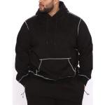 Autumn Windproof Pullover Hoodie Unisex Plain Hoodies Contrast Stitching Top for sale