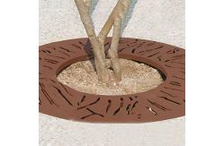 China Garden Metal Ornaments Metal Tree Grate Palm Tree Metal Protection Tree Grating supplier