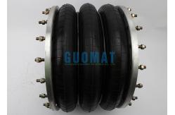 China Flange Connection Air Suspension Spring 3H480312 Triple Convoluted Rubber Air Bellows supplier