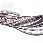 High Visibility Sew On Reflective Piping Hi Vis Polyester Silver Reflective Piping Trim