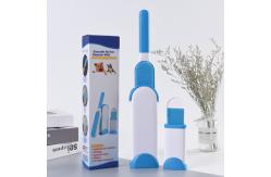 China ABS Plastic Pet Hair Remover Brush With Self Cleaning Base supplier