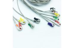 China Round 12 Pin IEC Snap Connector Mindray EKG Cables supplier
