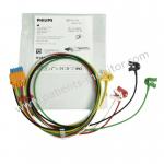 PHiliph M1974A ECG EKG Cable 5-Lead Set Grabber IEC OR 989803125871 Length 1.6m 5.3 Ft Original With IEC Color Coding for sale