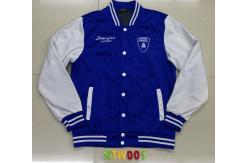 China XTW001 Men's knitting baseball jackets coats swearshirt stock supplier