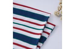China Breathable Plain Cotton Sweat Absorbent Striped Knit Fabric For T - Shirt supplier
