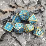Multipurpose Custom RPG Dice Set game for adult Metal Dice Polyhedral for sale