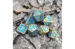 China Multipurpose Custom RPG Dice Set game for adult Metal Dice Polyhedral supplier