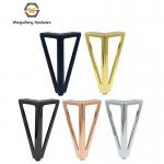 Wanjusheng Iron Feet TV Cabinet Metal Table Sofa Legs 15cm Triangular Design Matte Black Gold Furniture Legs for sale