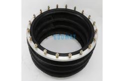 China Heavy-Duty Equipment Air Spring 3H480312 with Flange Ring Triple Convoluted supplier