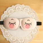 Soft 3D Memory Foam silk Sleep Eye Pillow 19*11cm Anti wrinkle