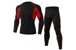China Quick Dry Breathable Compression Running Rash Set Men Gym Wear supplier