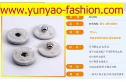 China March  factory making burlap fabric covered button supplier